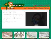 Tablet Screenshot of clinicamaissorriso.com